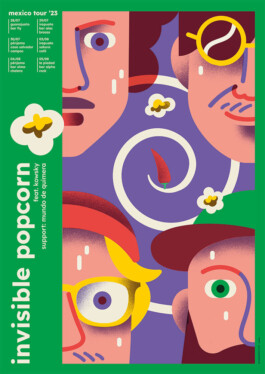 Invisible Popcorn – Mexico Tourposter